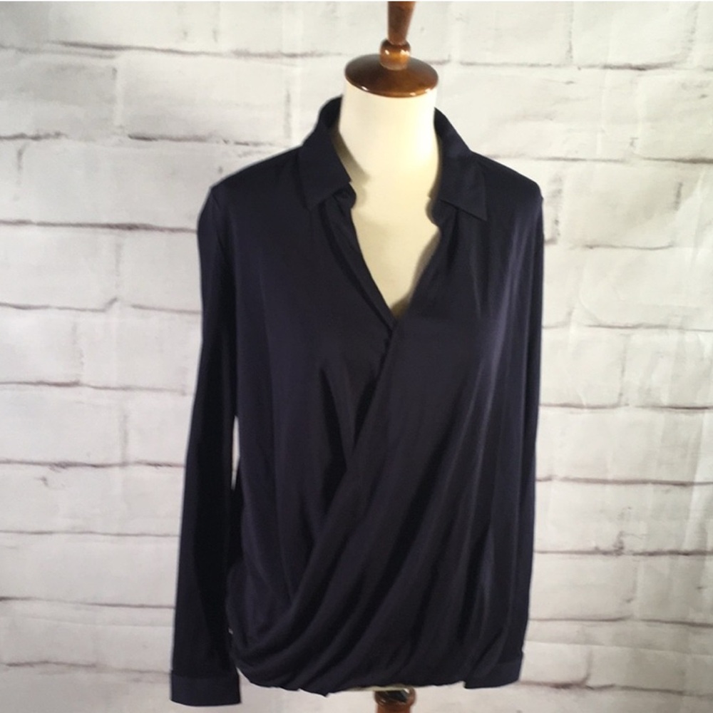 Ann Taylor Deep Blue Knit Top
